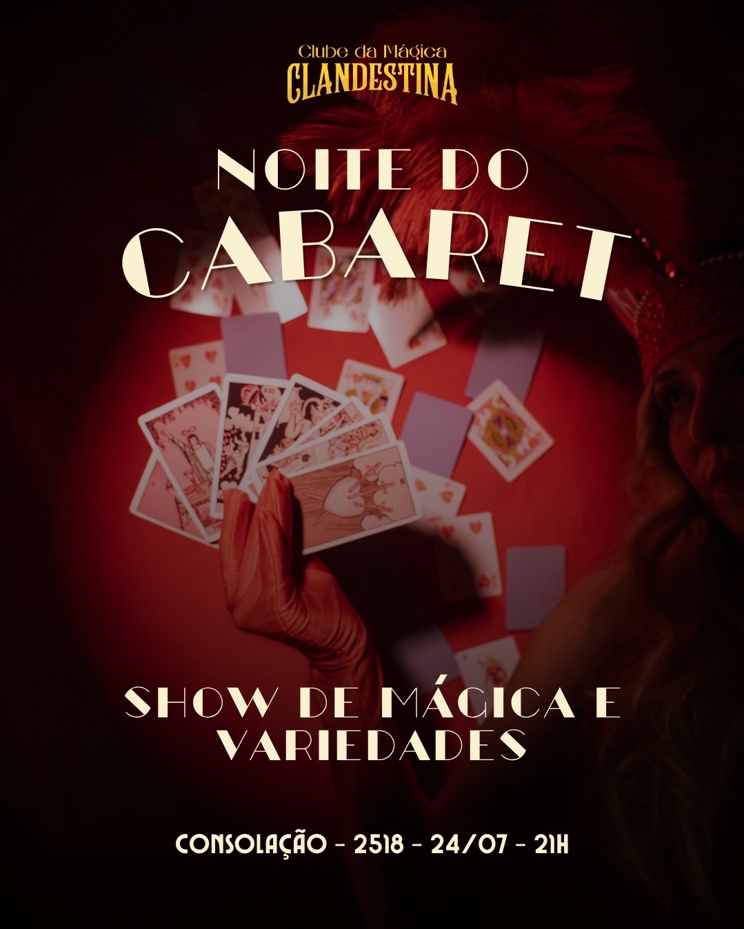 NOITE DO CABARET - SHOW DE MÁGICA E VARIEDADES