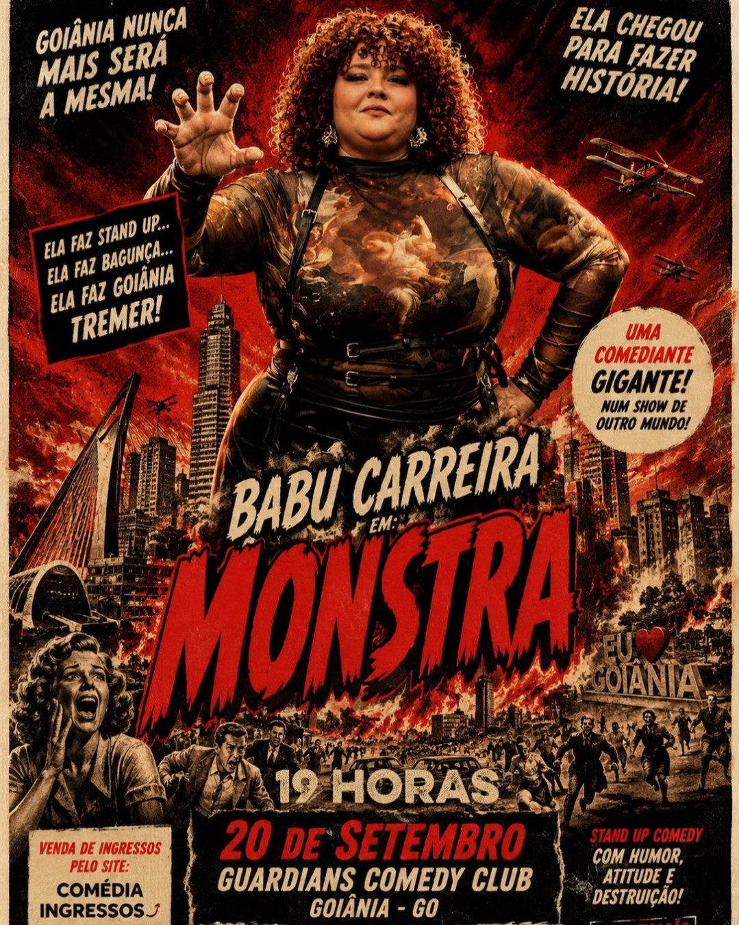 Babu Carreira em Monstra - Goiâna - Guardia Comedy