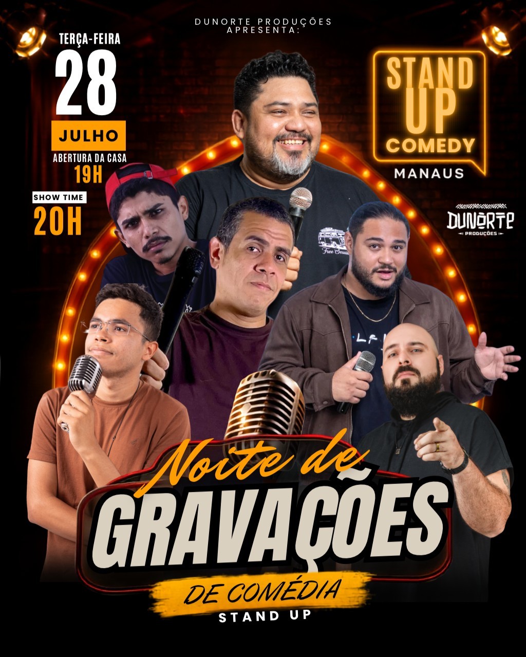 NOITE DE GRAVAÇÕES DE COMEDIA - STAND-UP COMEDY MANUAS