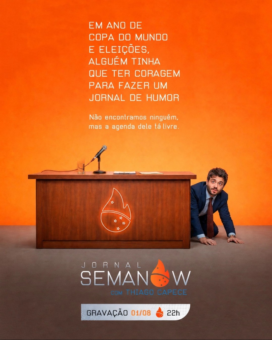 [01/08 - 22h] Jornal Semanow com Thiago Capece [Gravação ao vivo]