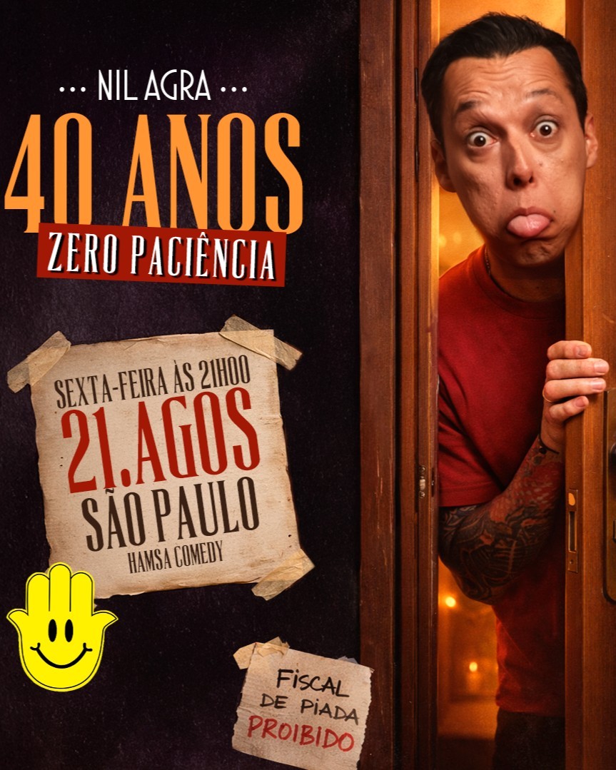NIL AGRA EM 40 ANOS  ZERO PACIÊNCIA  | HAMSA COMEDY