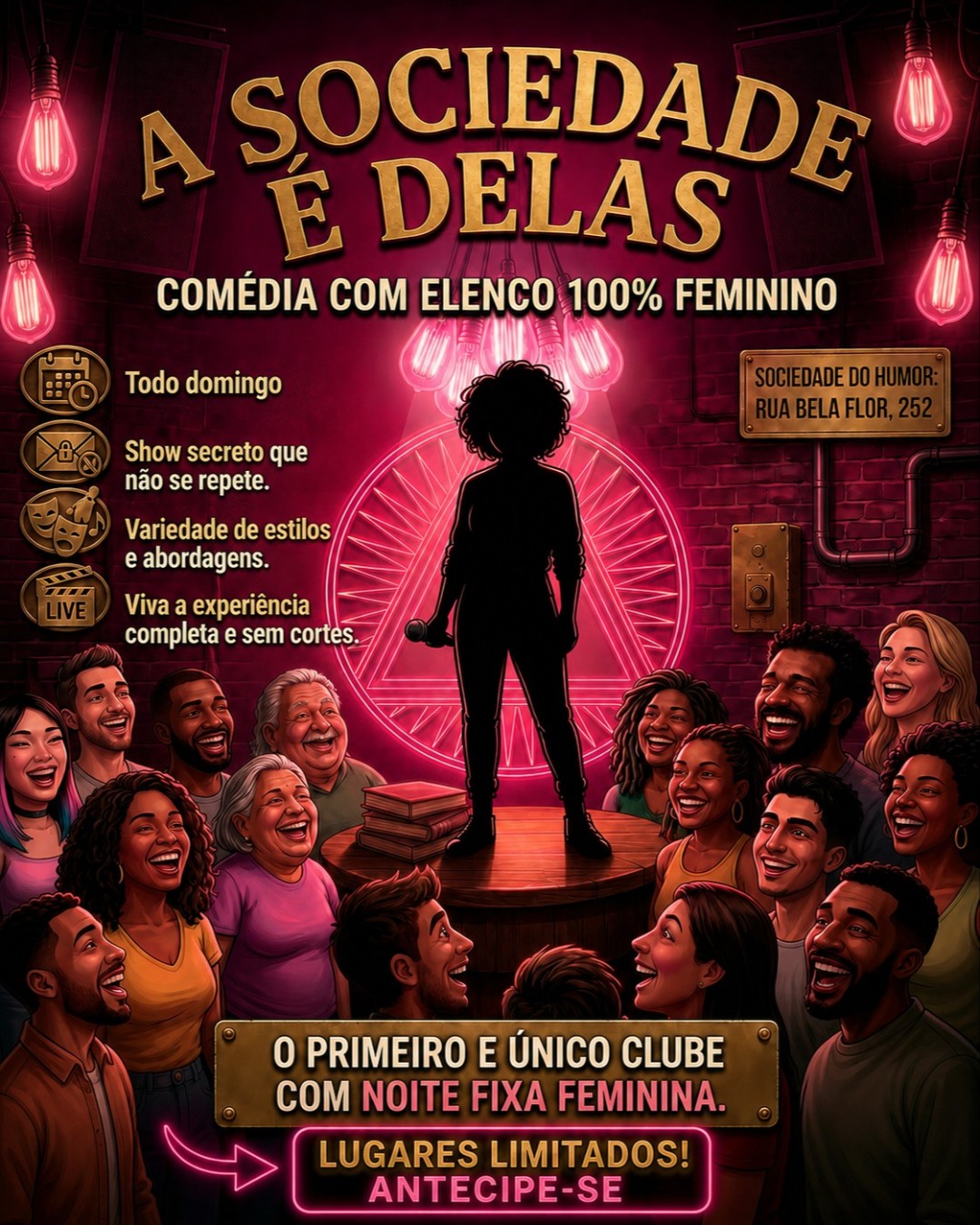 A Sociedade é Delas | Comédia com elenco 100% feminino
