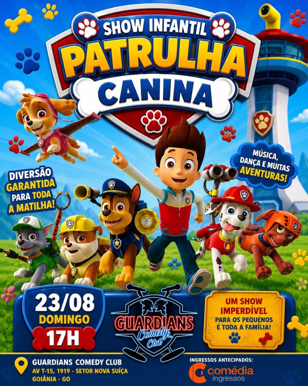Show Infantil Patrulha Canina