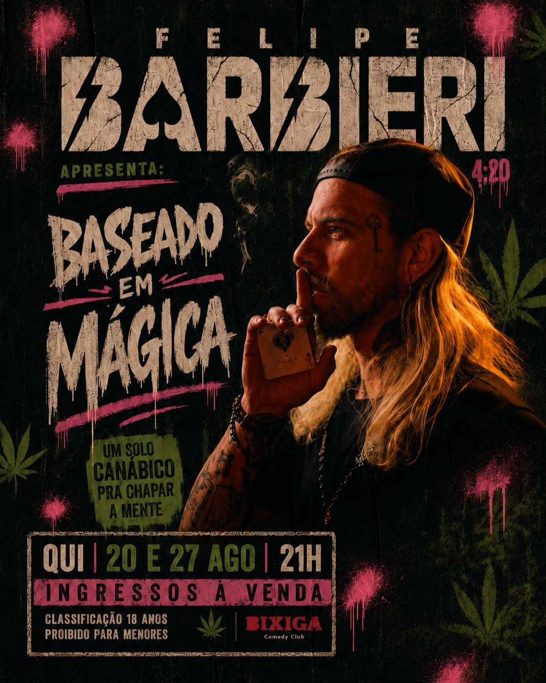 Felipe Barbieri em Baseado em Mágica - Um solo canábico pra chapar a mente.