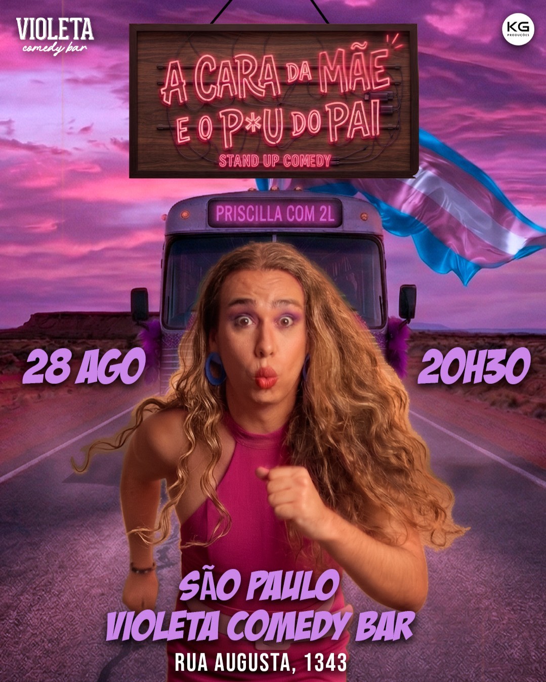 PRISCILLA COM 2L em A CARA DA MÃE E O P*U DO PAI na rua augusta