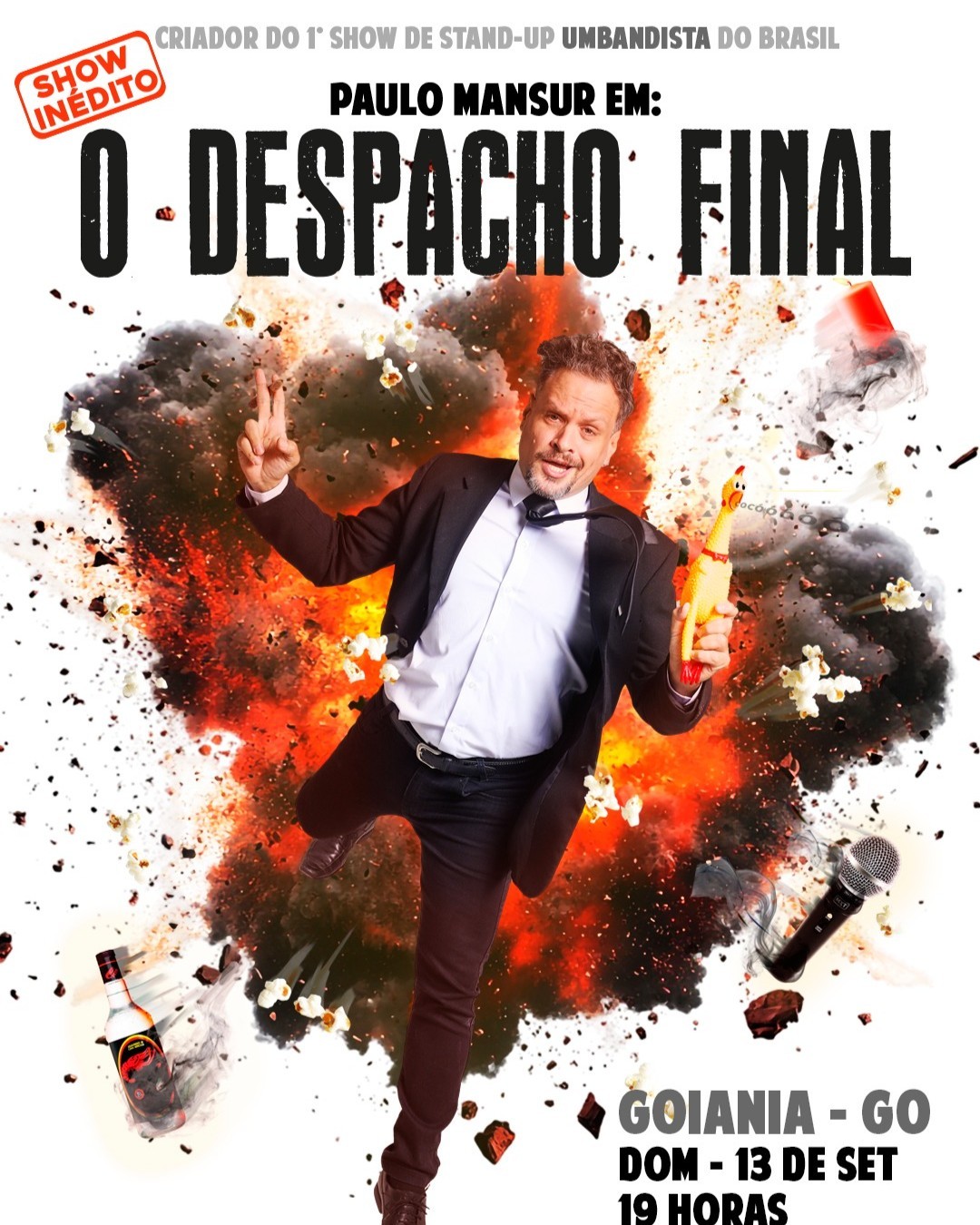 PAULO MANSUR em  Goiânia com o Stand Up Umbandista inédito O DESPACHO FINAL 