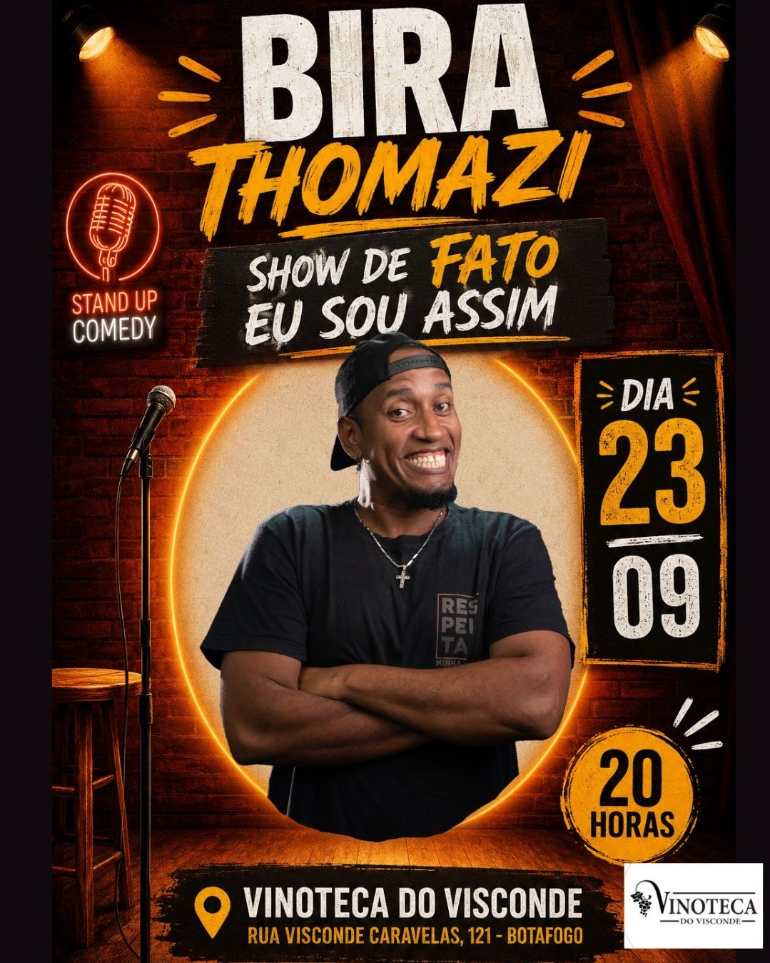 BIRA THOMAZI - SHOW DE FATO EU SOU ASSIM em Botafogo