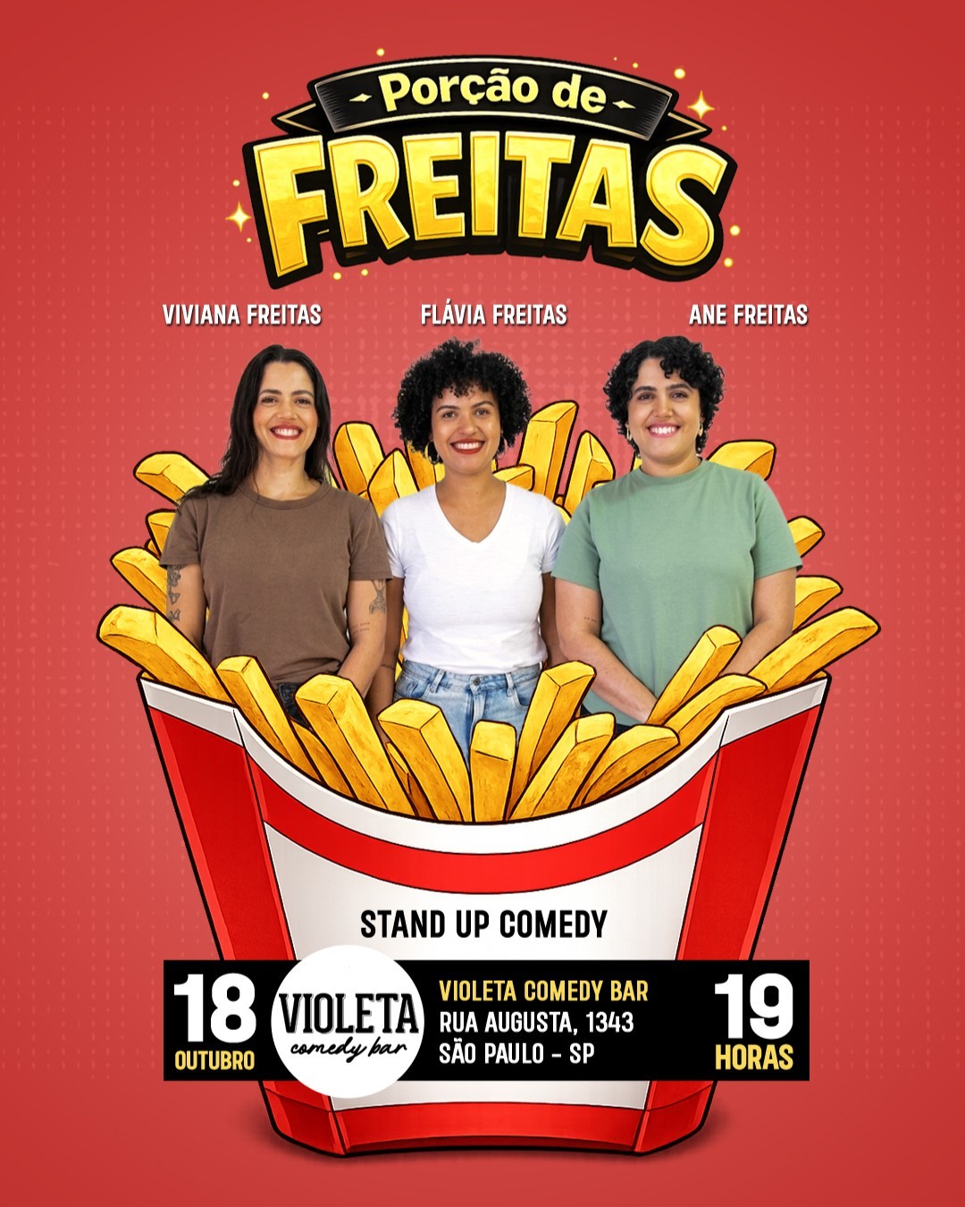 PORÇÃO DE FREITAS na Rua Augusta! - Stand Up Comedy