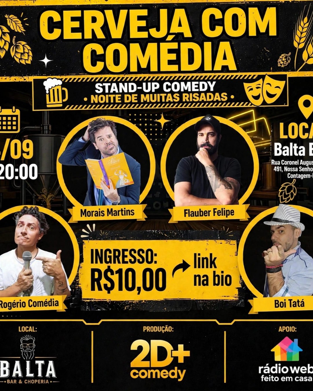 CERVEJA COM COMÉDIA - NO BALTA