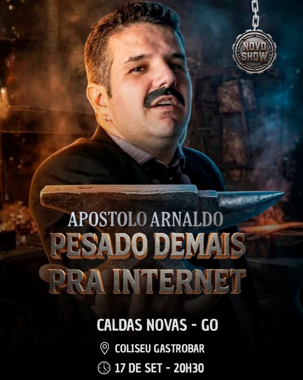 APOSTOLO ARNALDO - PESADO DEMAIS PARA INTERNET | CALDAS NOVAS | COLISEU GASTROBAR