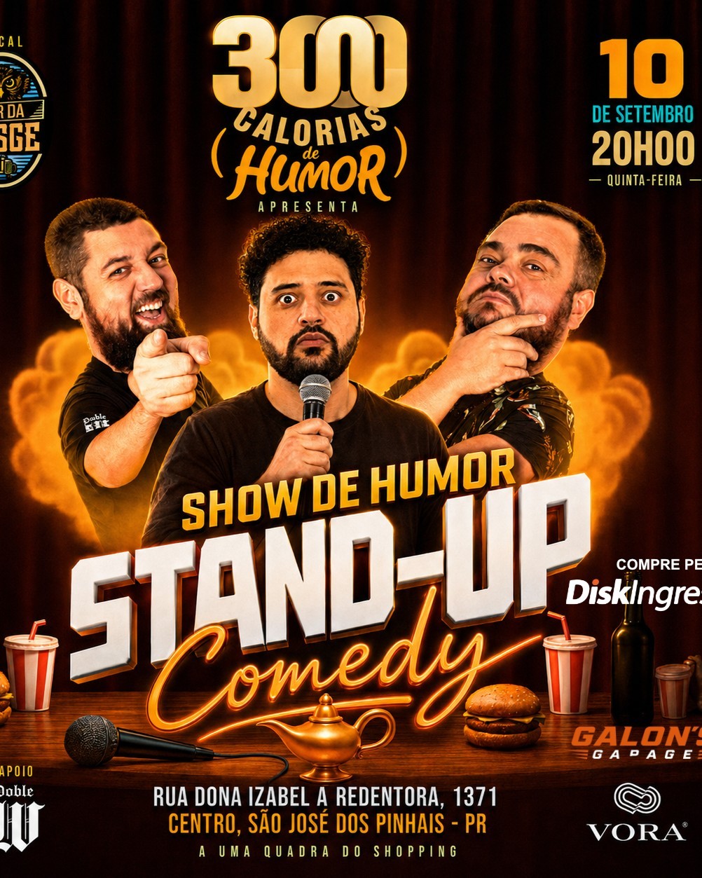 TRÊS MIL CALORIAS | SHOW DE HUMOR STAND-UP COMEDY