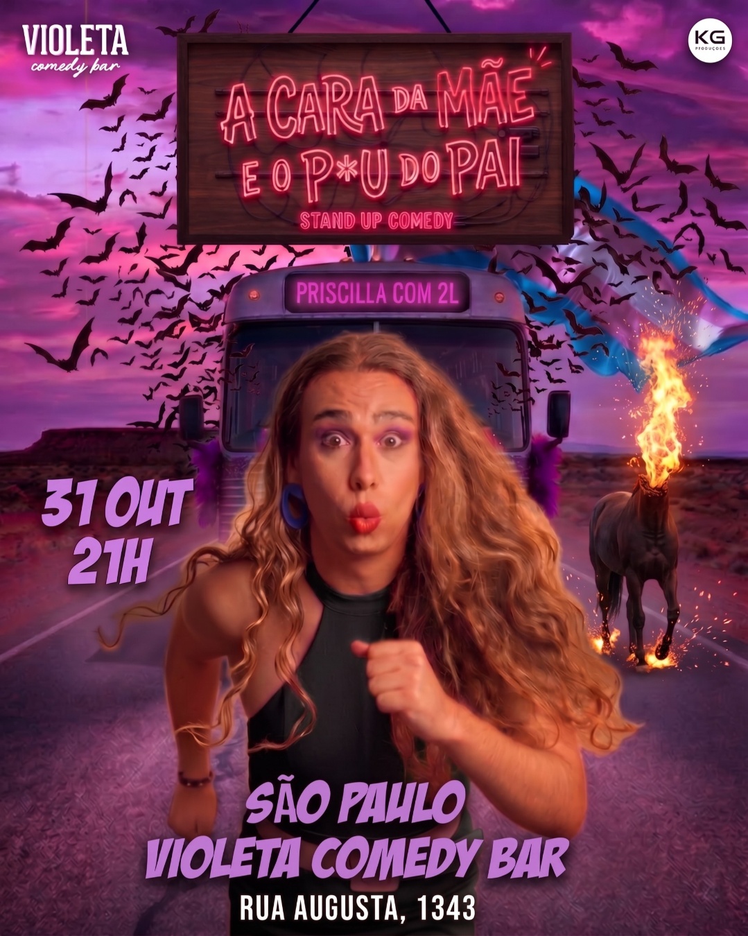 PRISCILLA COM 2L em A CARA DA MÃE E O P*U DO PAI - ESPECIAL HALLOWEEN