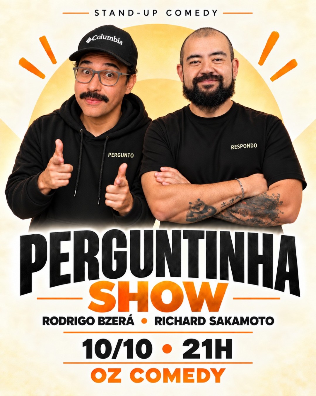 Richard Sakamoto e Rodrigo Bzerá em Perguntinha Show | Osasco | Oz Comedy