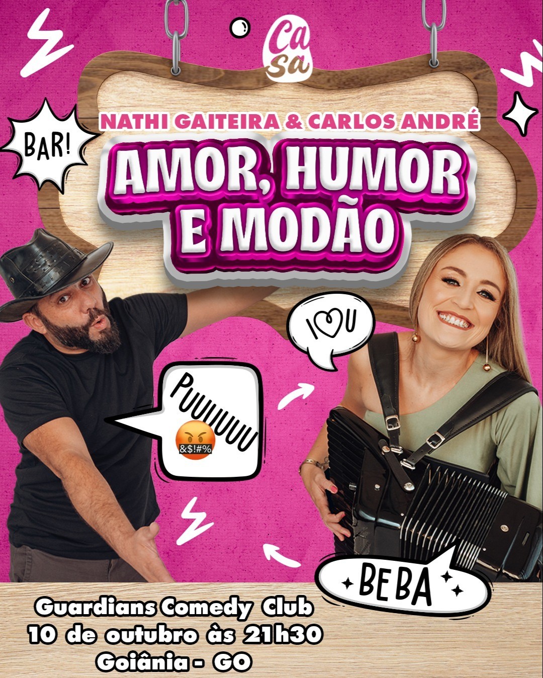 AMOR - HUMOR E MODÃO EM GOIÂNIA - GO
