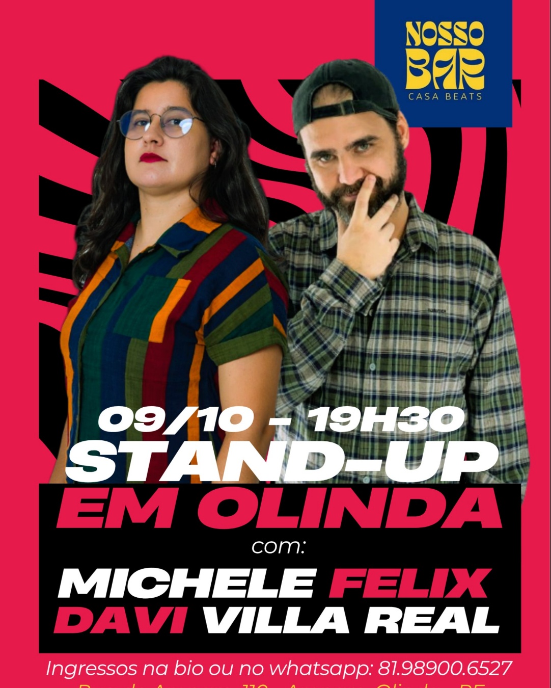 Stand-up Comedy no Nosso Bar - Casa Beats em Olinda