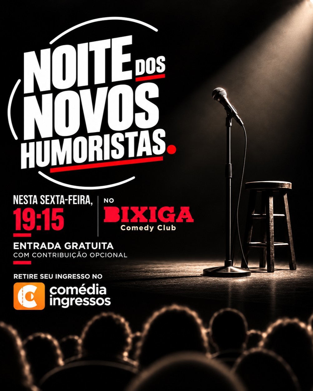 Noite dos NOVOS HUMORISTAS no Bixiga Comedy