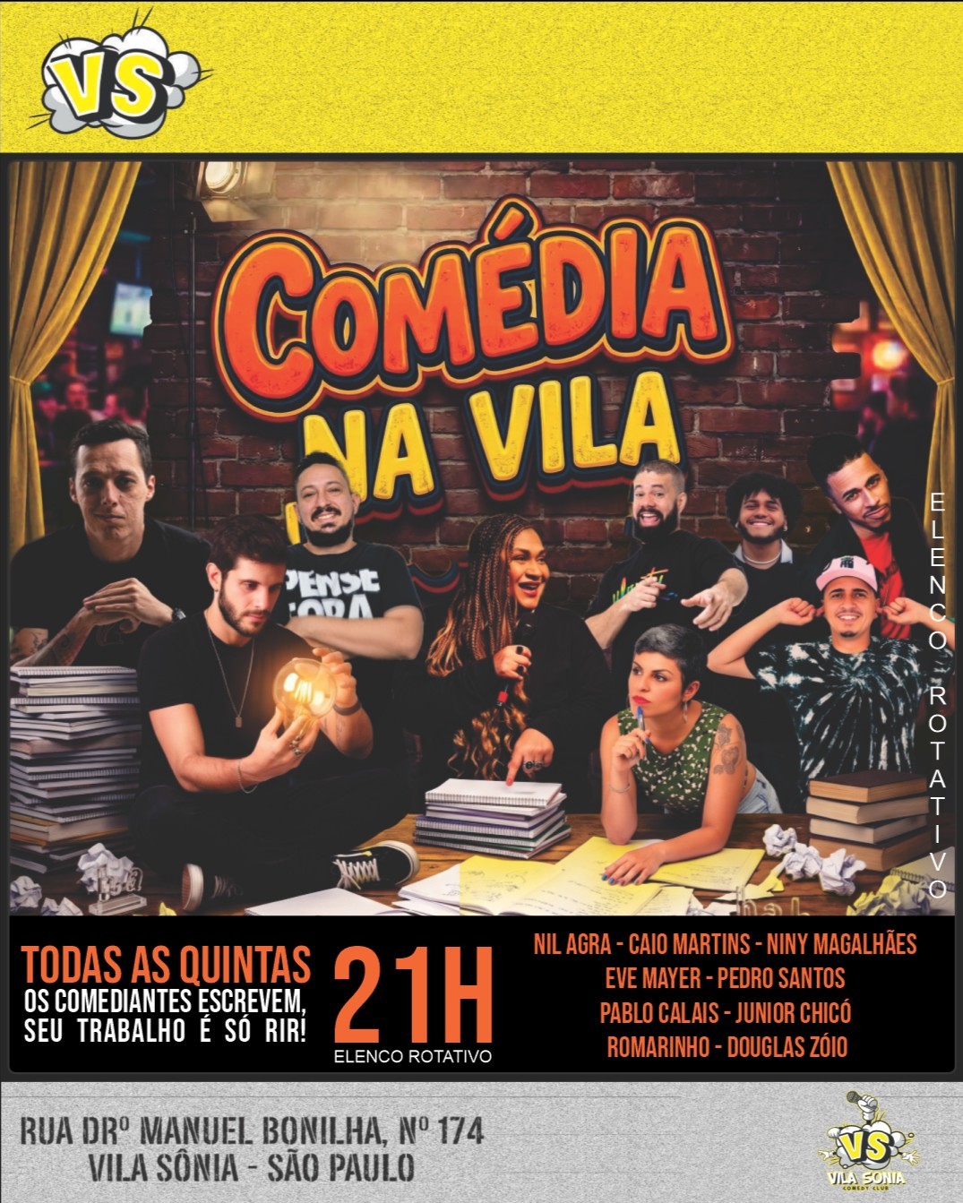 COMÉDIA NA VILA - STAND UP