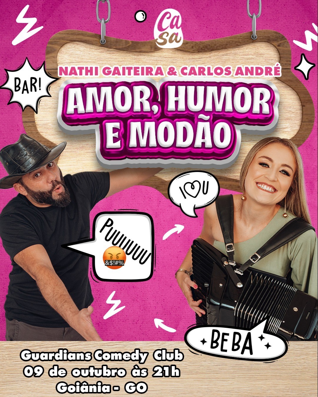 AMOR - HUMOR E MODÃO EM GOIÂNIA - GO