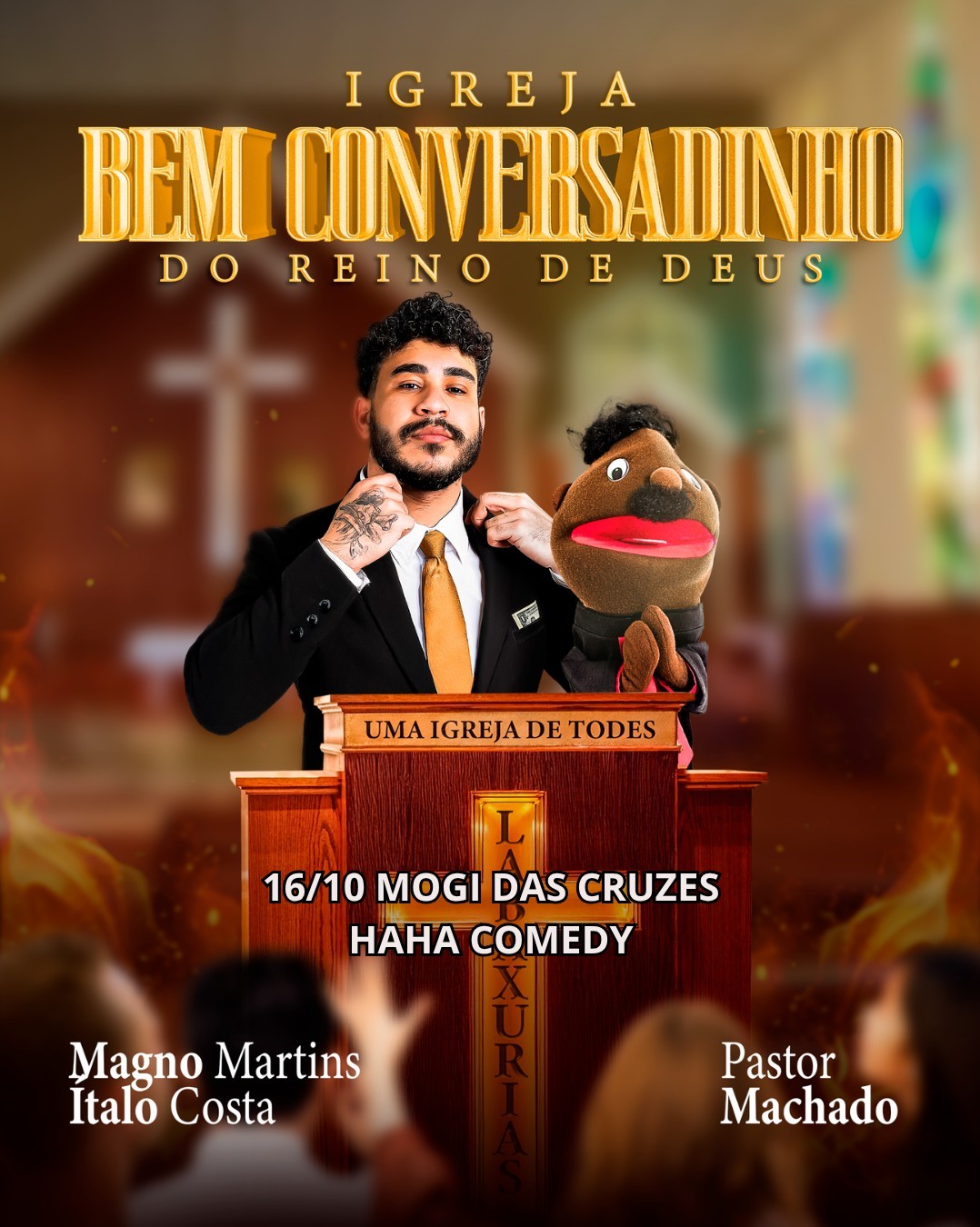 Pastor Machado em Igreja Bem Conversadinho do Reino de Deus  | Mogi das Cruzes - Haha House