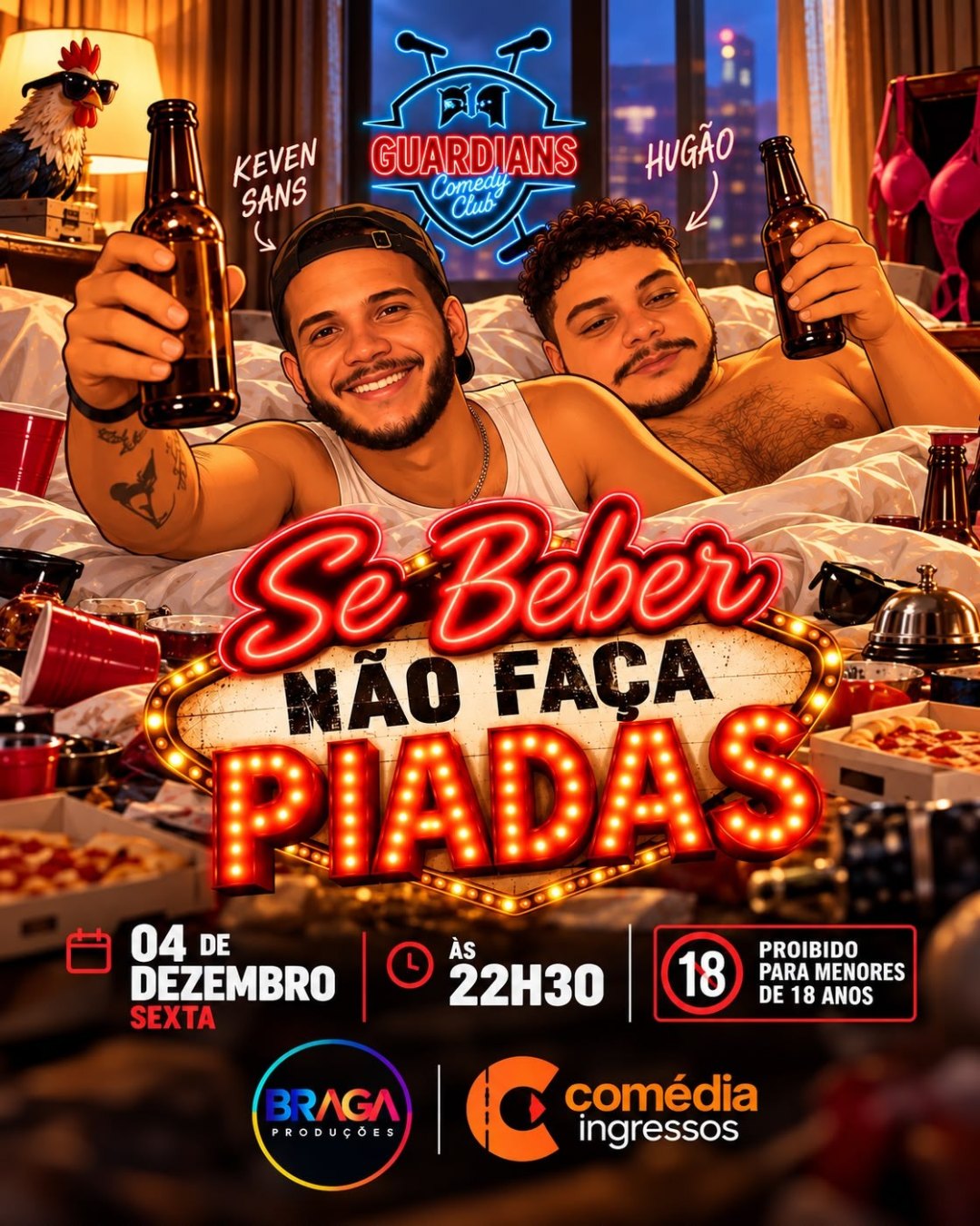 Se Beber Não Faça Piadas | Goiânia | Guardians Comedy