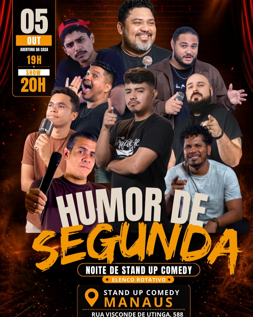Humor de Segunda - Noite de Stand up Comedy