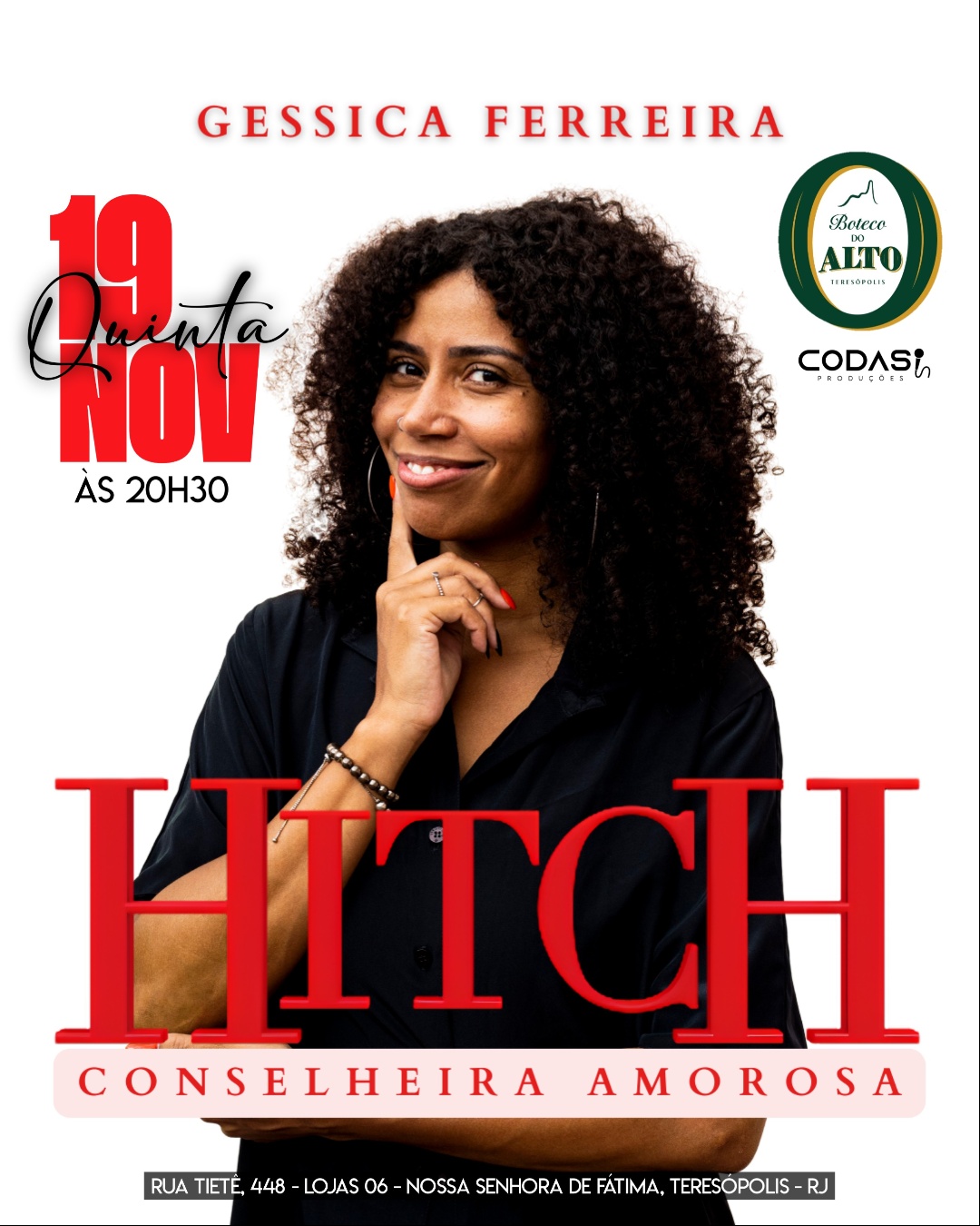 Gessica Ferreira em Hitch Conselheira  Amorosa"Show Novo - Teresópolis