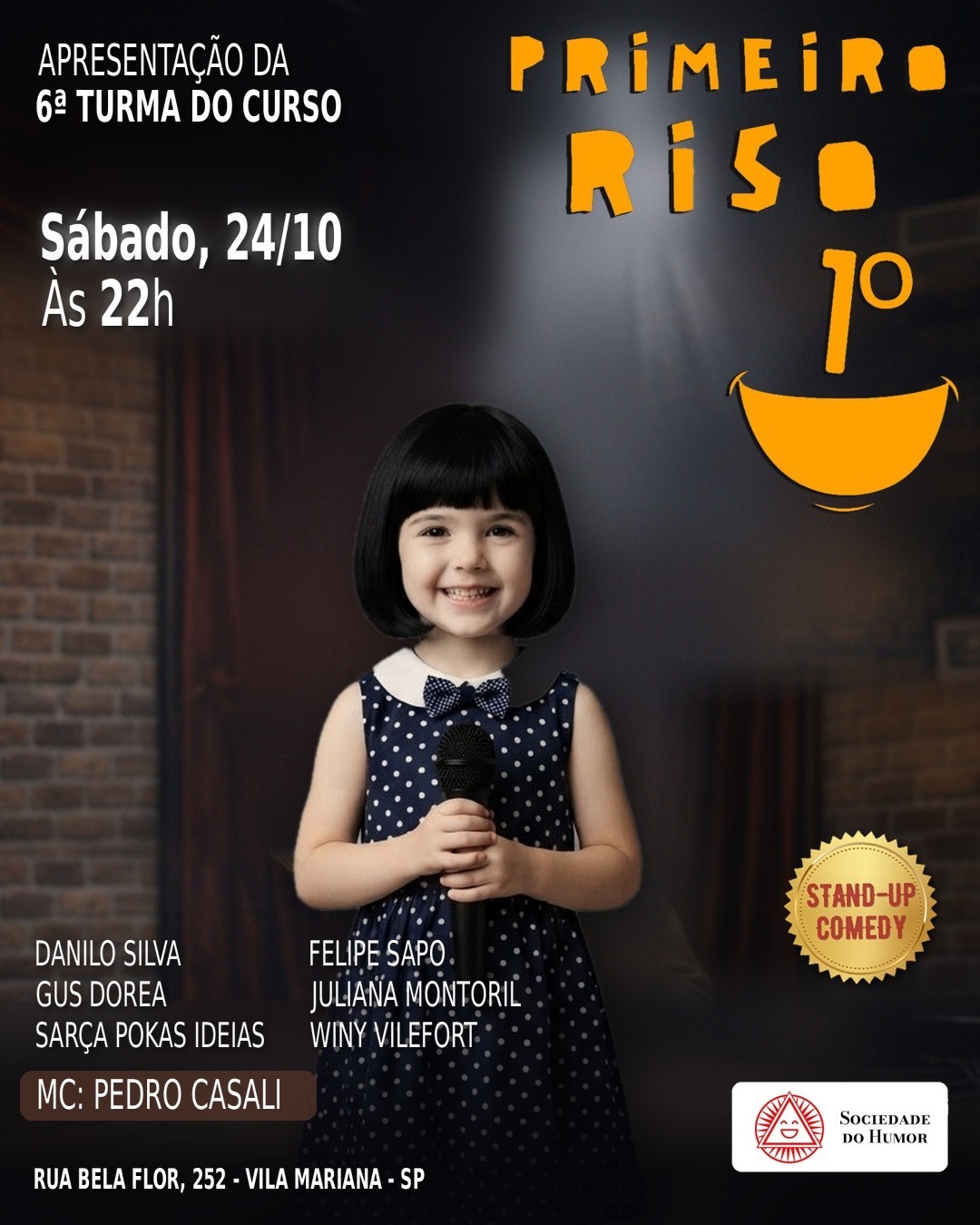 [24/10 - 22h] SHOW DE FORMATURA – PRIMEIRO RISO (TURMA 6.1)