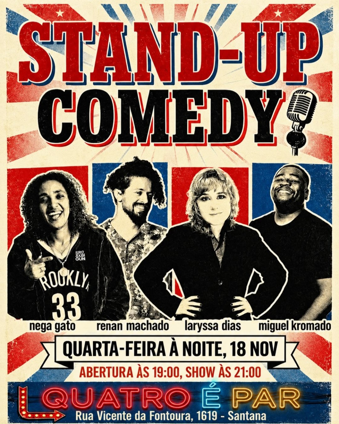 Quatro é Par - Stand up Comedy | Porto Alegre | Workroom