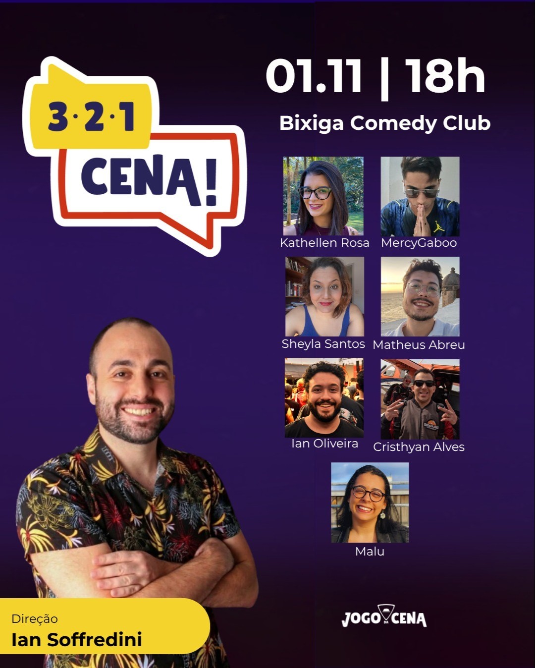 3,2,1... CENA! - Show de Improviso