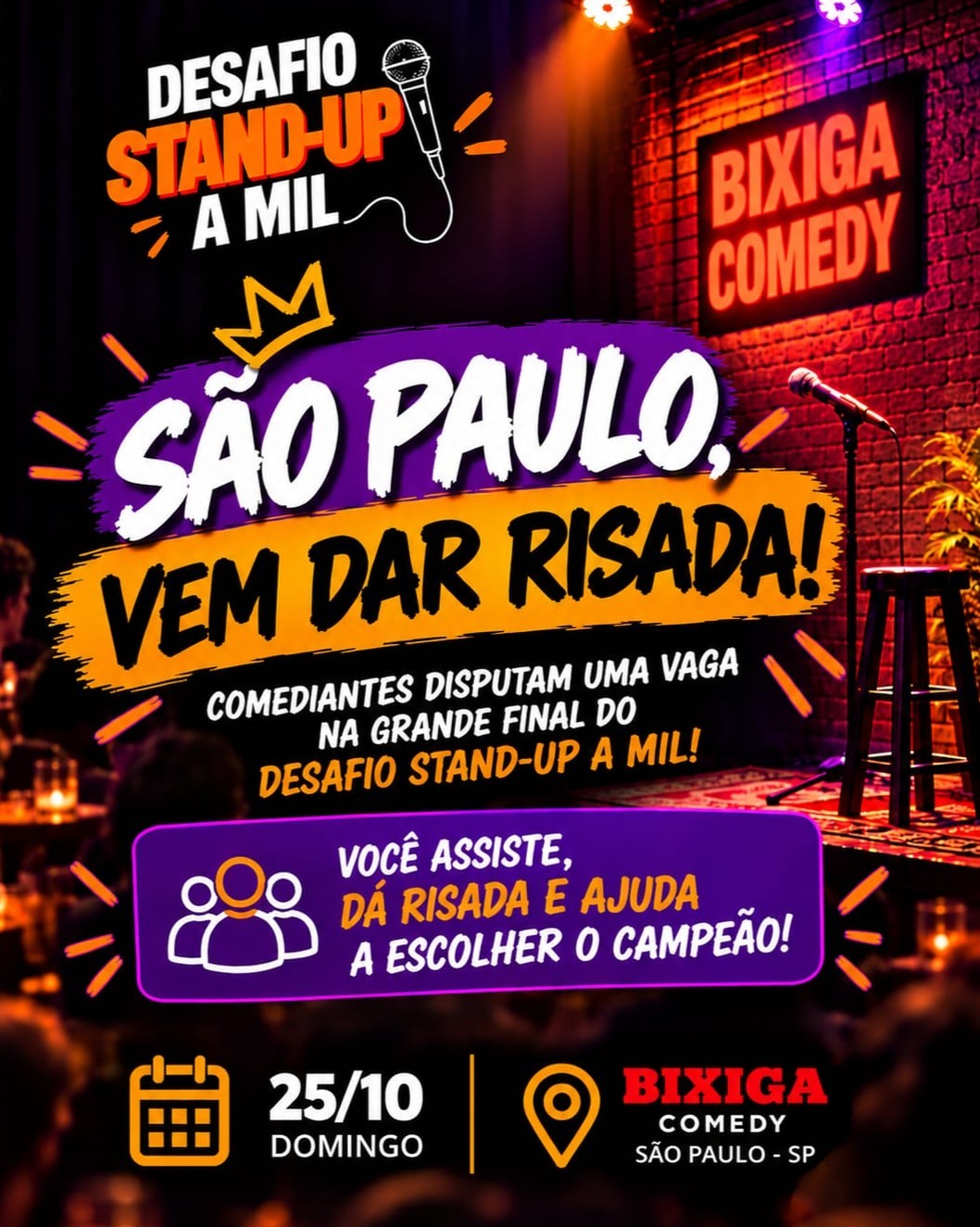 Desafio - Stand up a Mil | SP | Bixiga Comedy