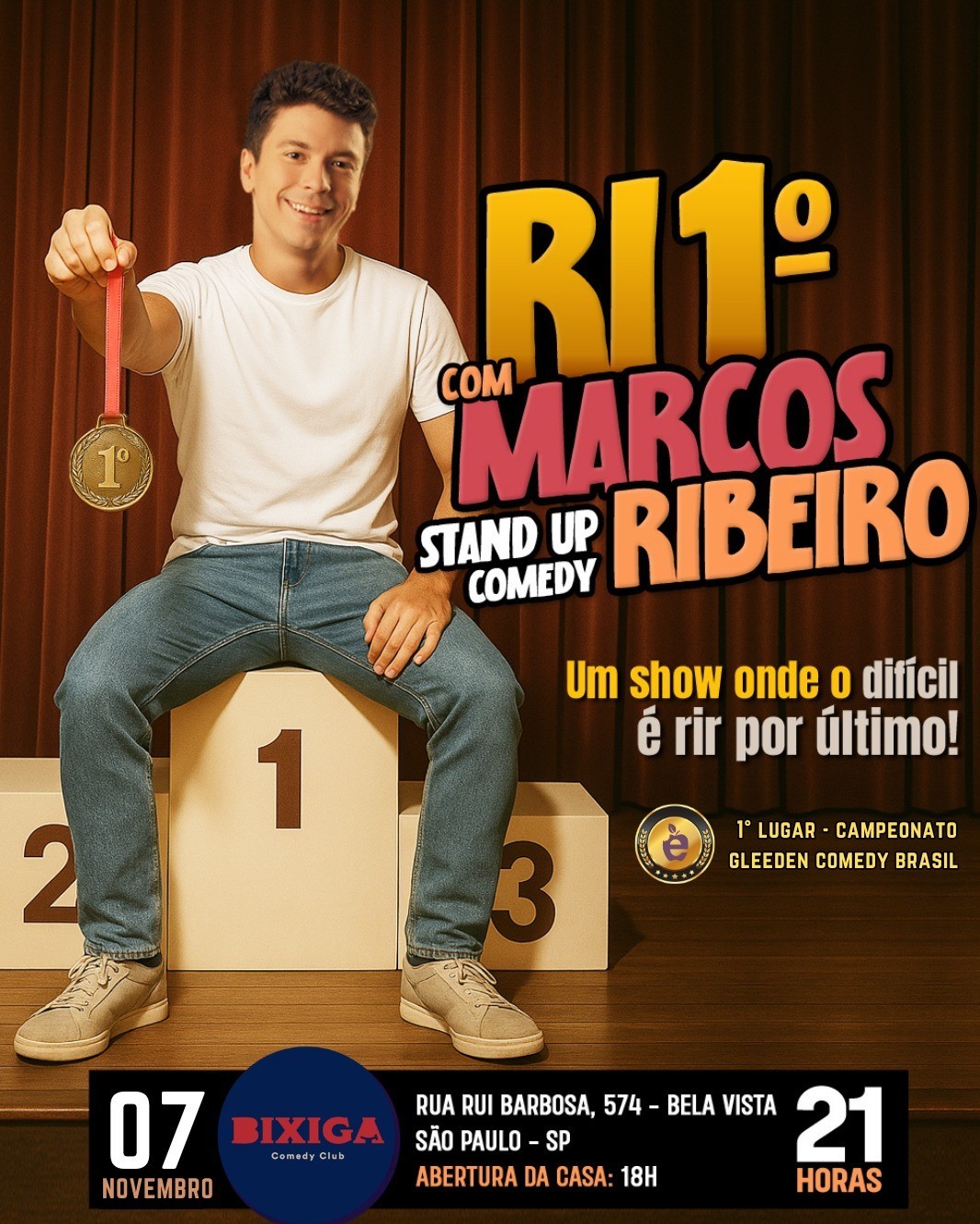Ri primeiro com Marcos Ribeiro - Stand Up Comedy