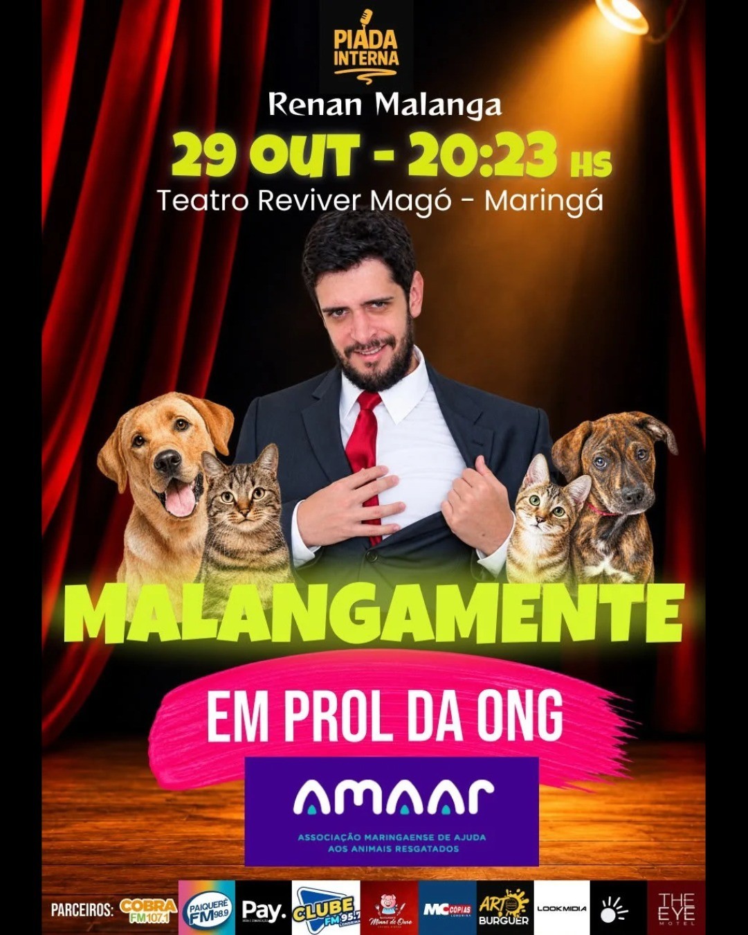 MALANGAMENTE - SHOW SOLIDÁRIO EM PROL DA ONG AMAAR - MARINGÁ