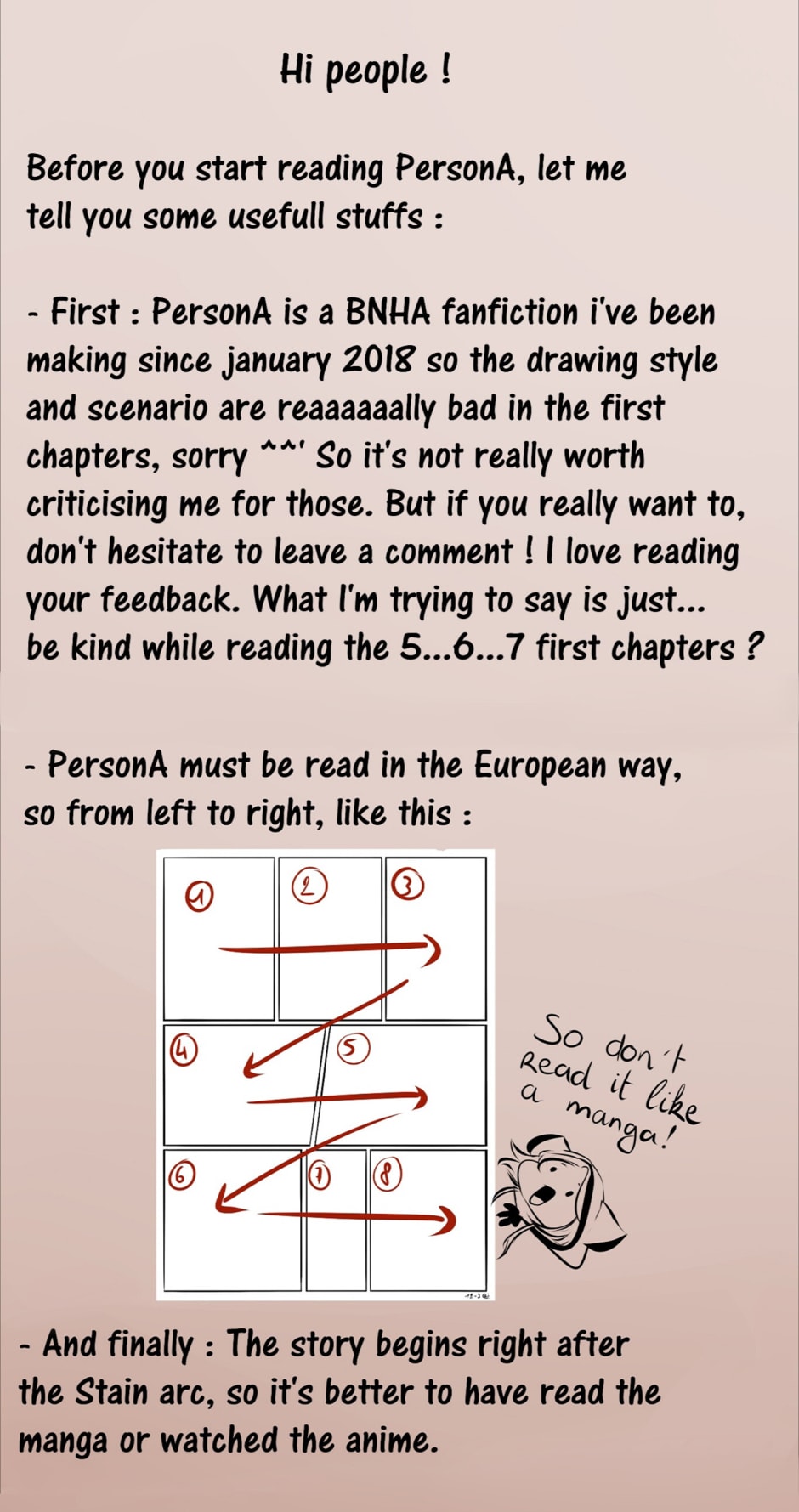 PersonA [My Hero Academia] Chapter 1: Good to know before reading | Comicdub