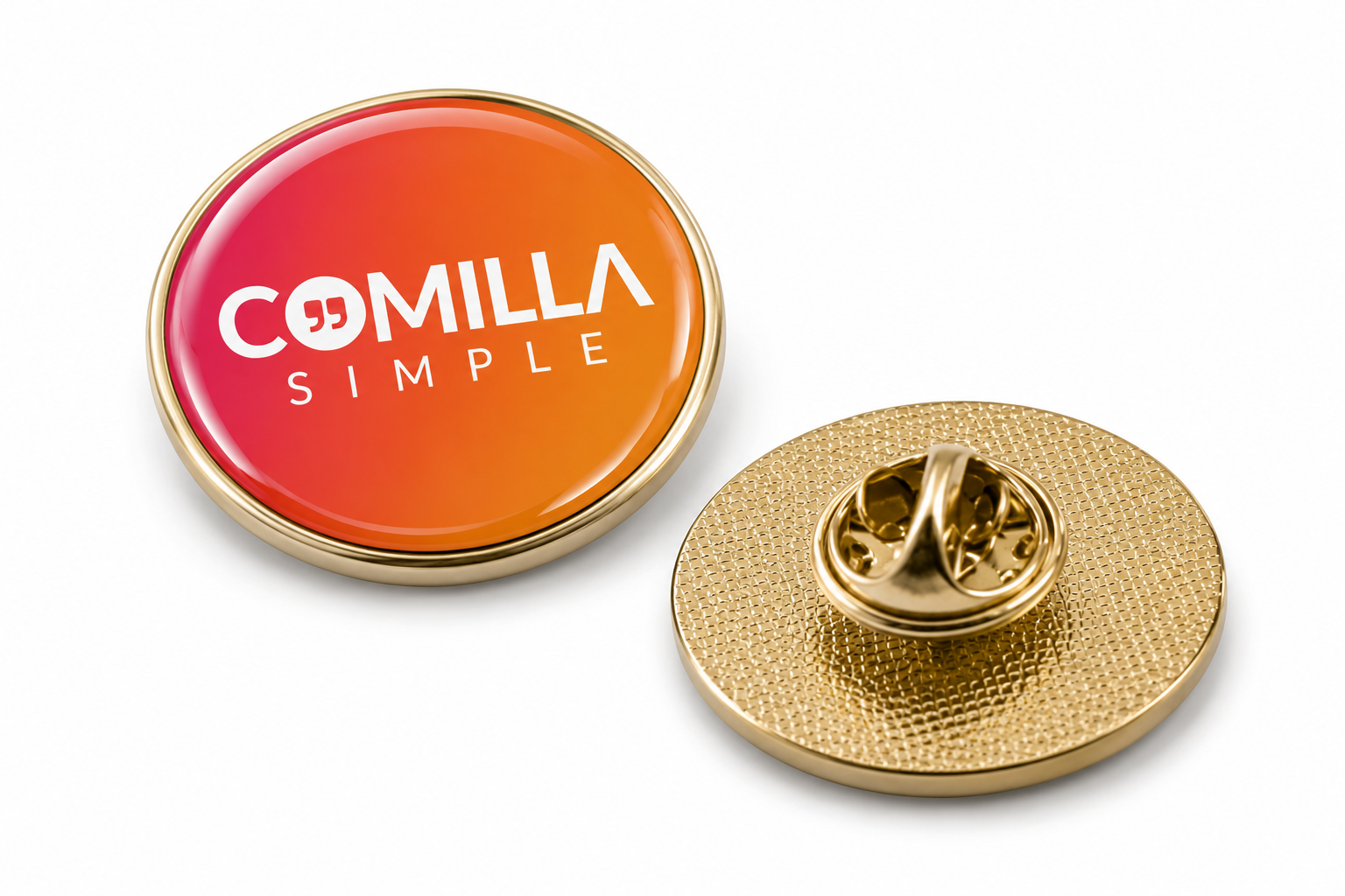 Piocha con Domo Ovalado DORADO OVA01 (pins)