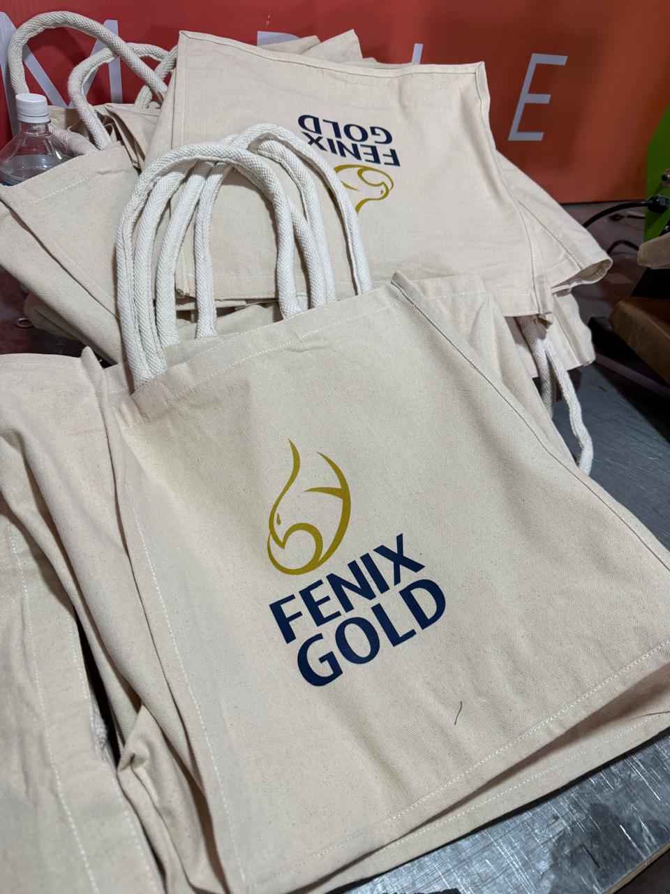 Bolsa de algodon con fuelle
