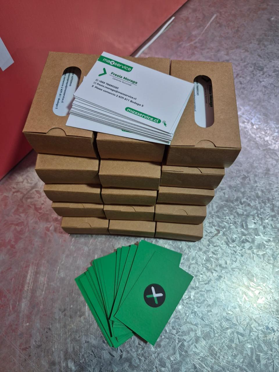 Tarjetas premium de presentación