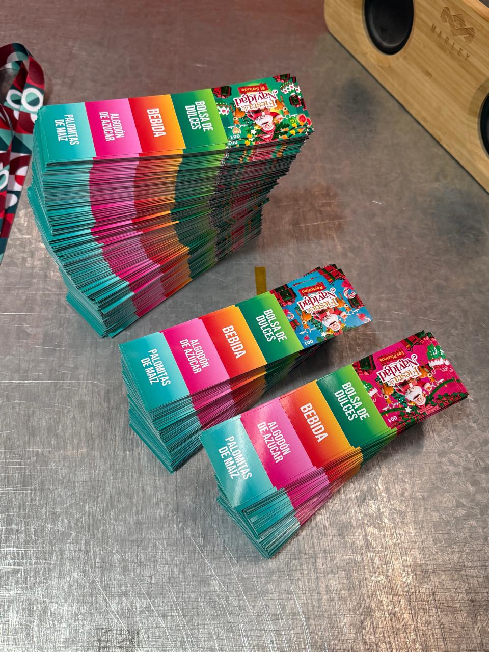 Tickets de canje prepicados
