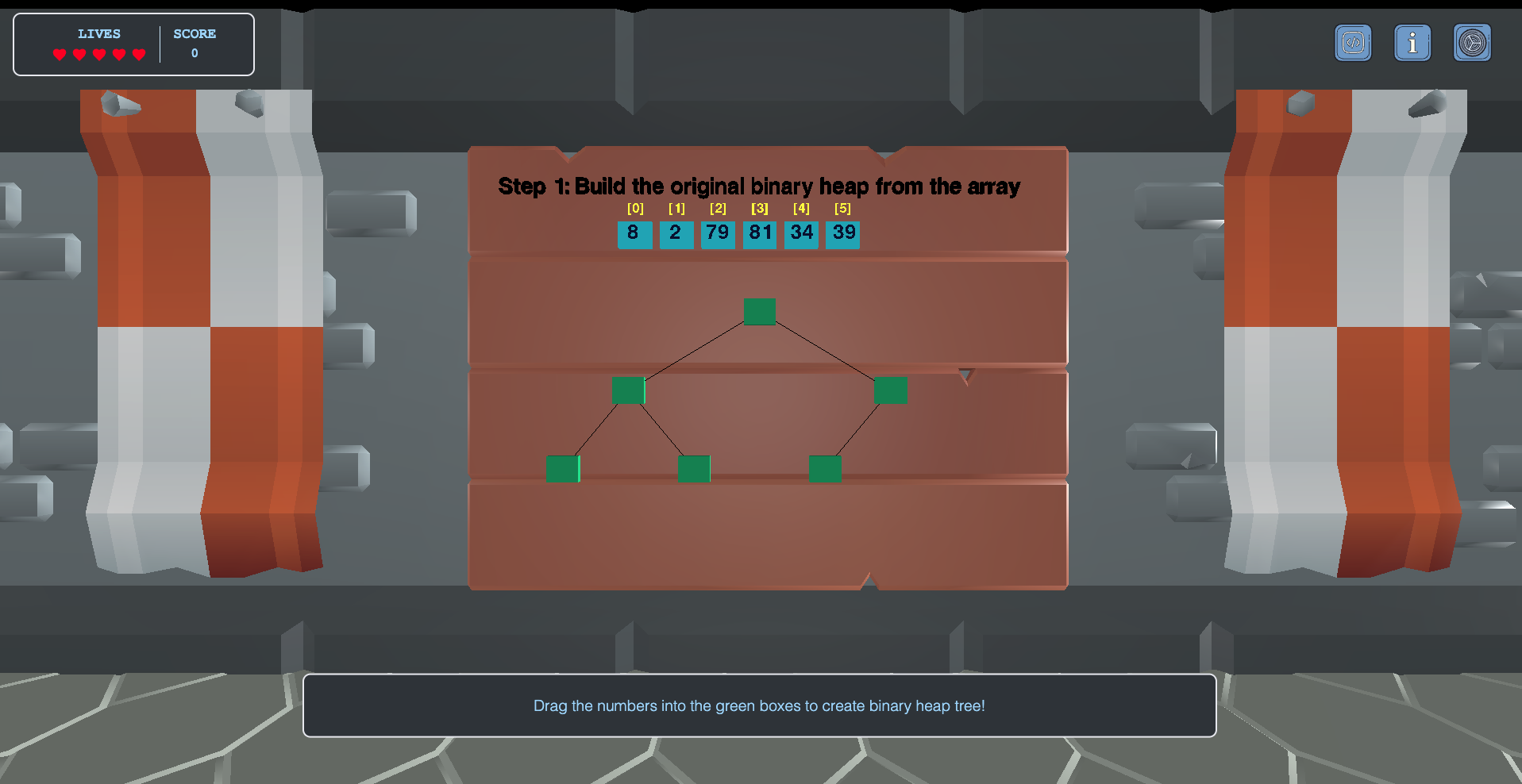 Heapsort Gameplay