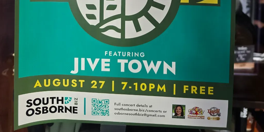 South Osborne outdoor concert series featuring Jivetown