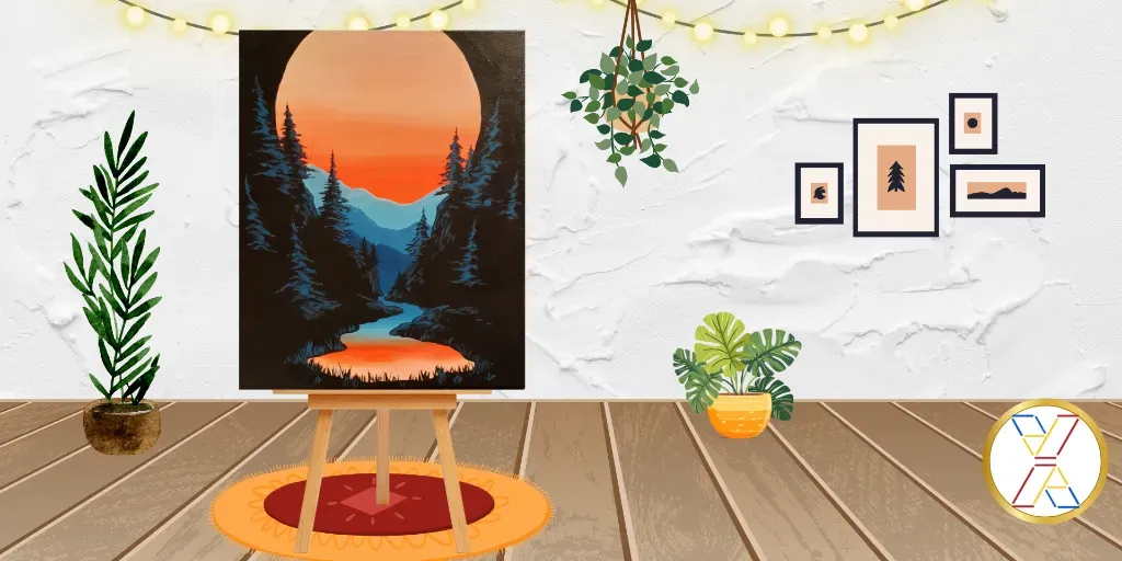 BYOB Glow Paint N Sip : "Forest Stream"