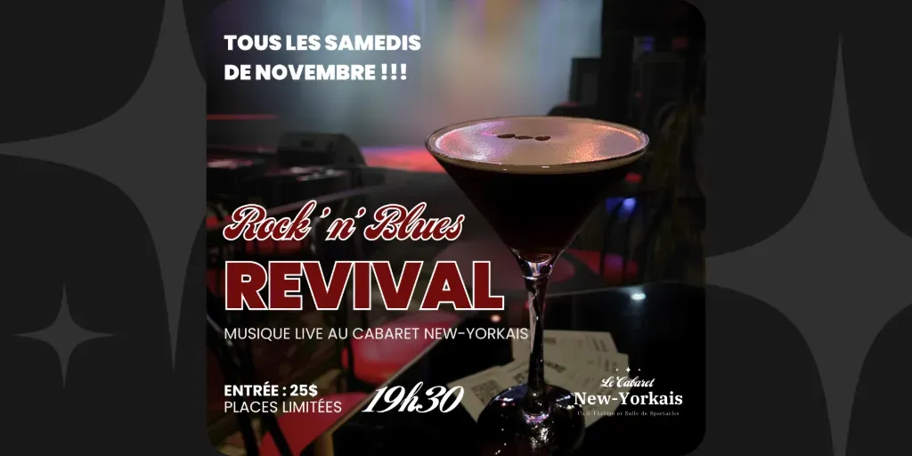 Rock'n'Blues Revival : Musique live au Cabaret New-Yorkais