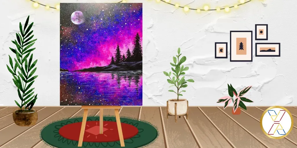BYOB Glow Paint N Sip : "Magenta Skies"