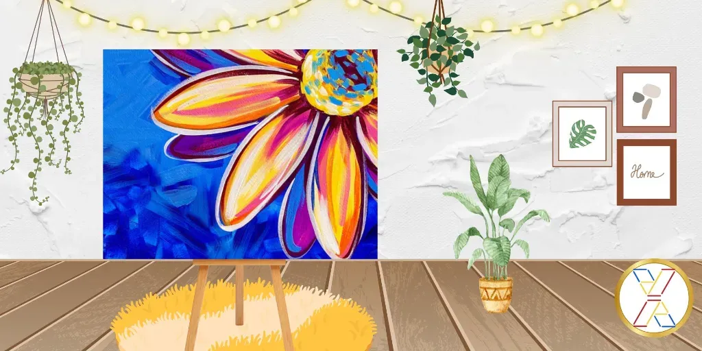 Paint Night : "Dramatic Daisy"