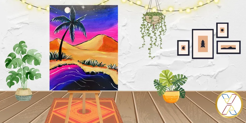 BYOB Glow Paint N Sip : "Oasis Dunes"