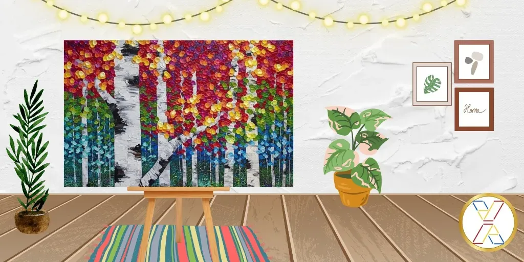 BYOB Finger Painting Party: Fall Trees