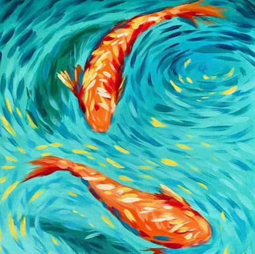 BYOB Paint N Sip : "Calming Koi"