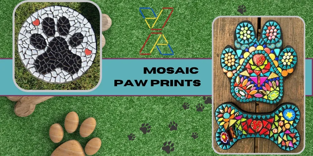 Mosaic Paw Prints