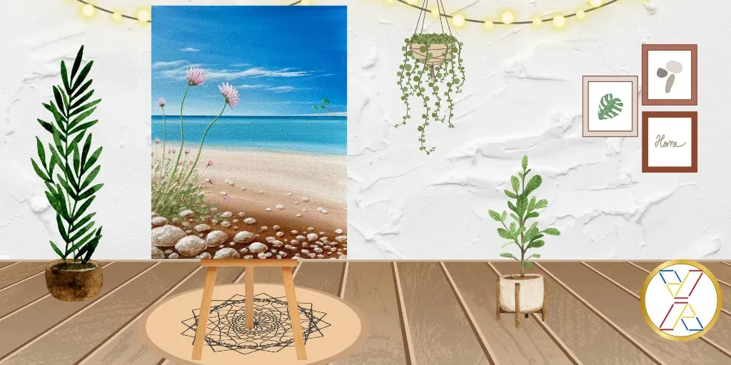 Paint Night : "Stones at the Beach"