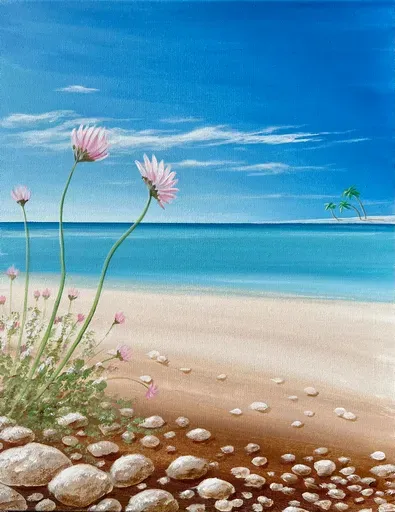 Paint Night : "Stones at the Beach"