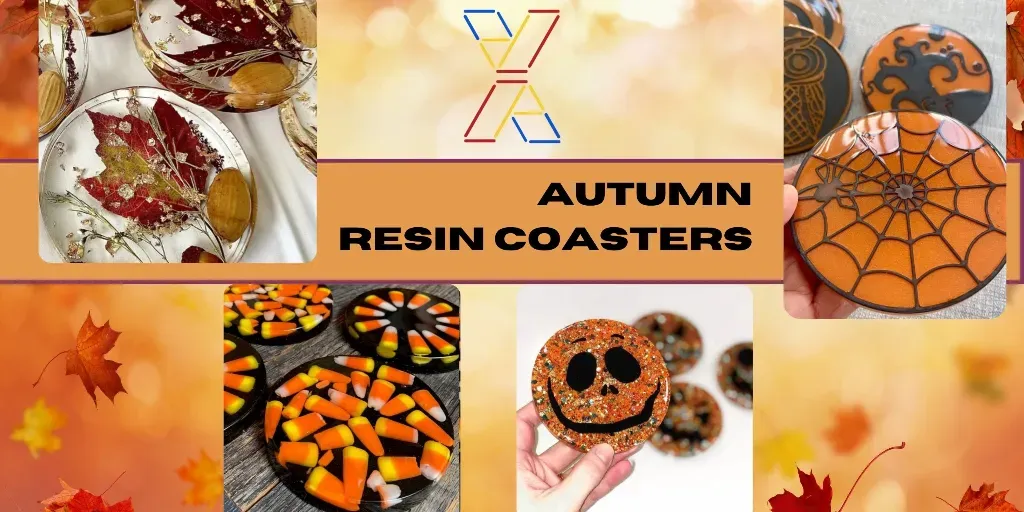 Autumn Resin Coasters